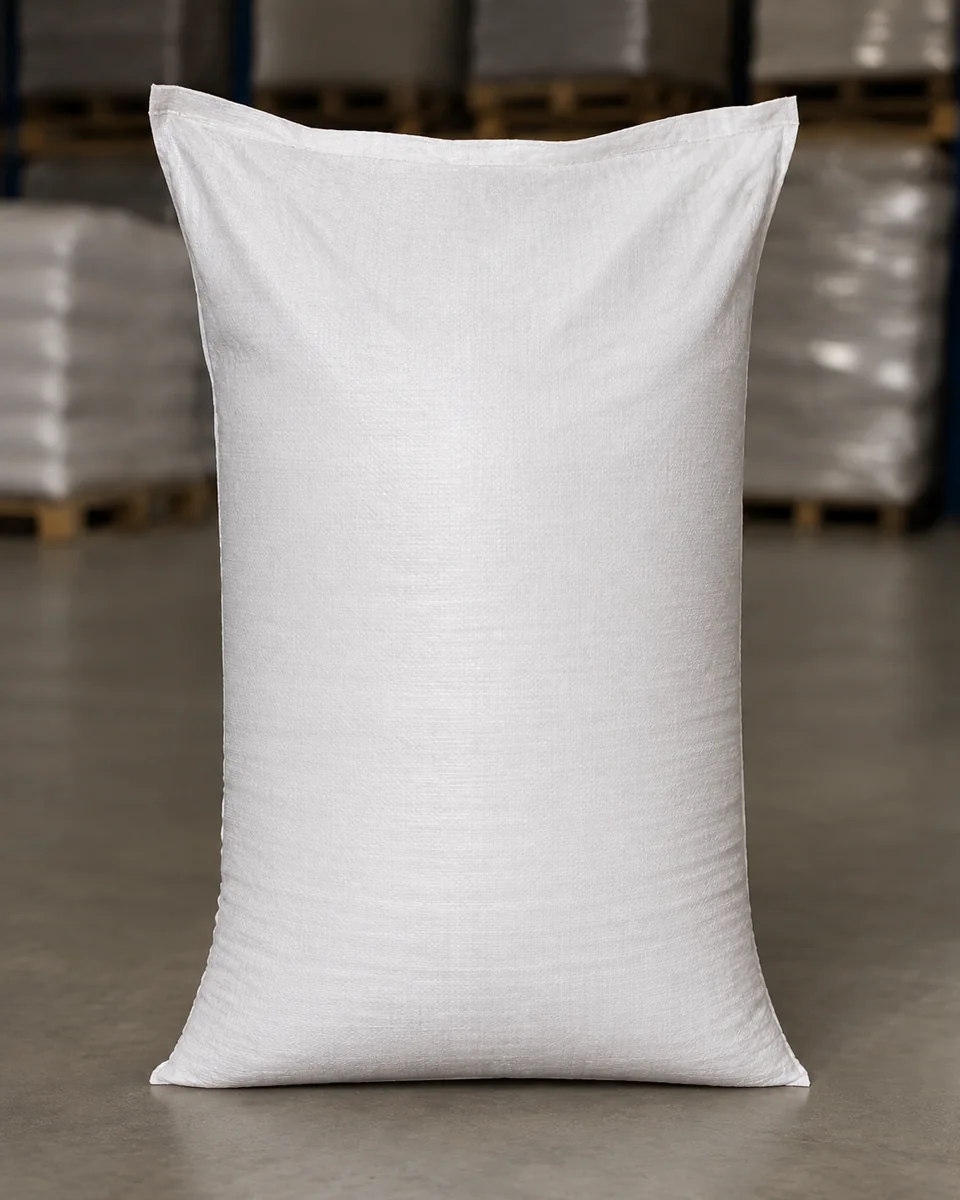Saco metalero blanco